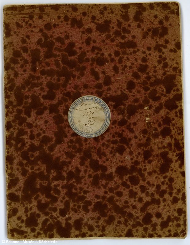 Carnet Bulliot 4 bis : Fouilles du Mont Beuvray 1870 - 2e cahier 