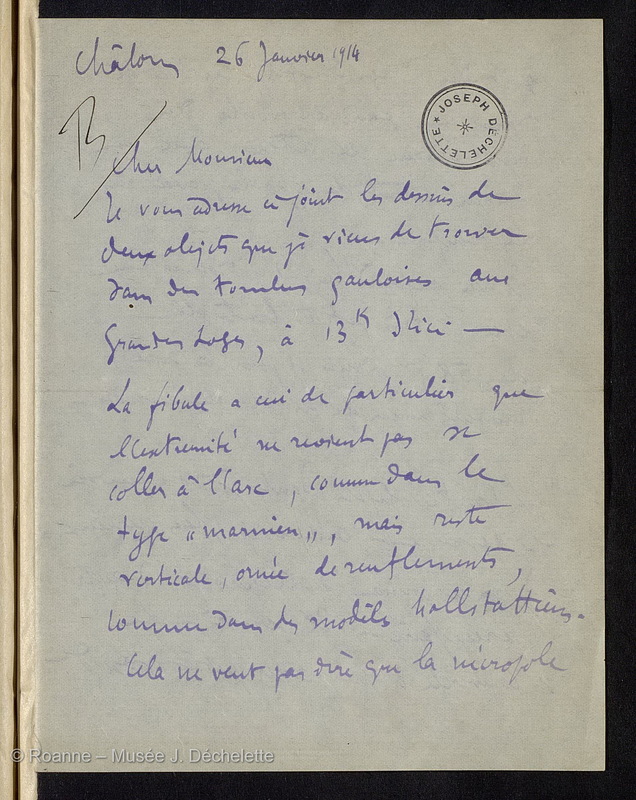 BERARD, Léon Henri Louis (Lettre 20 du 26/01/1914)