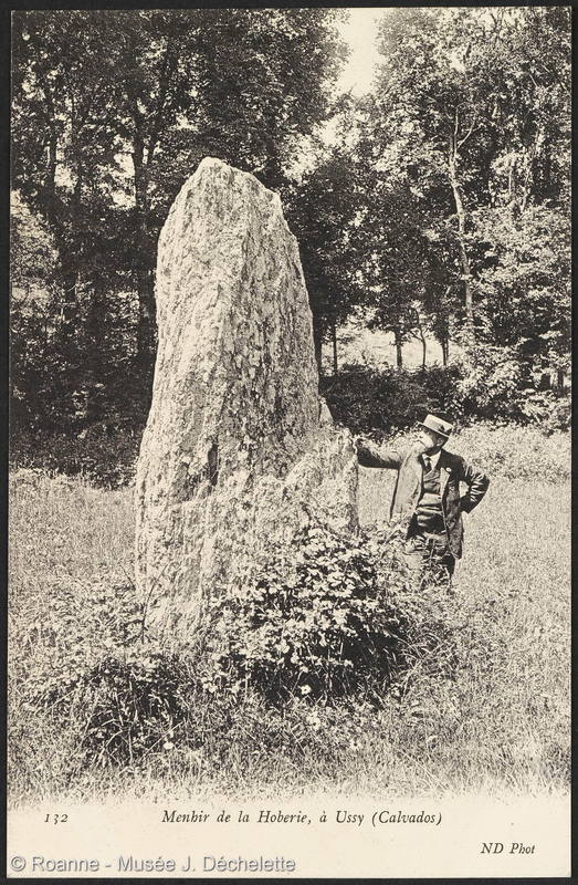 Menhir de la Hoberie, à Ussy (Calvados)