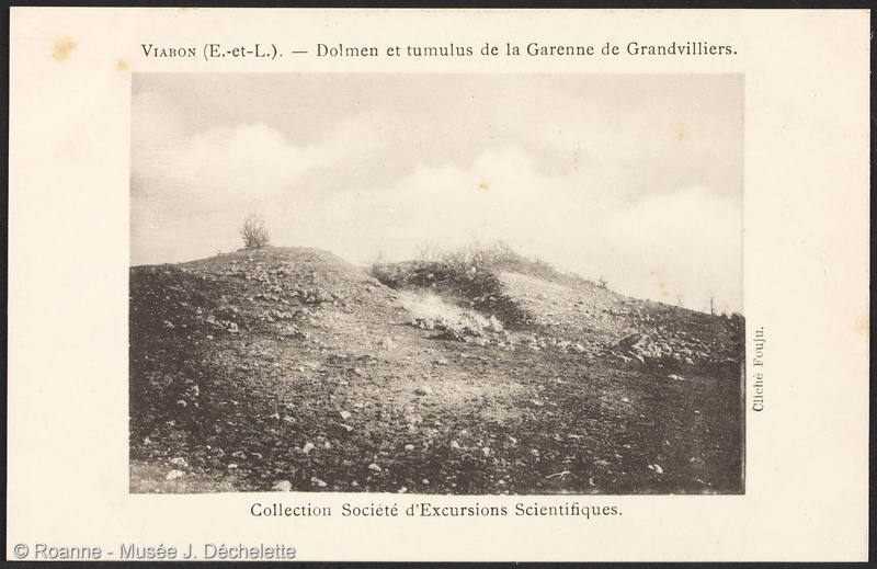Viabon (E.-et-L.) - Dolmen et tumulus de la Garenne de Grandvilliers