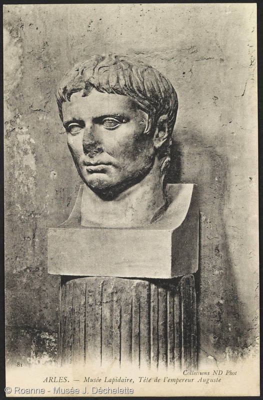 Arles - Musée Lapidaire, Tête de l'empereur Auguste