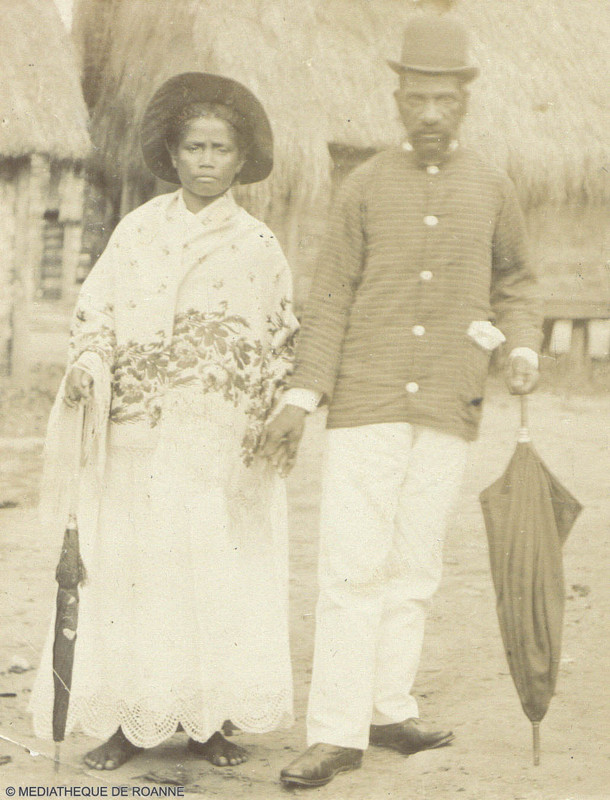 Un pasteur indigène et sa femme