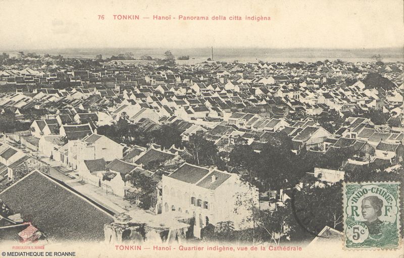 TONKIN - Hanoï - Panorama della citta indigèna.