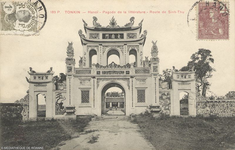 TONKIN - Hanoï - Pagode de la littérature  Route de Sinh-Thu.