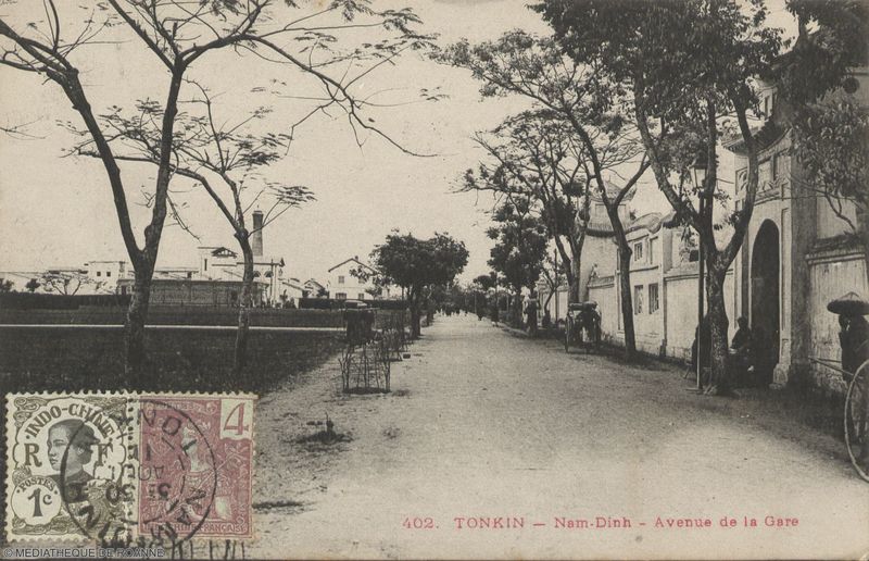TONKIN - Nam-Dinh - Avenue de la gare.