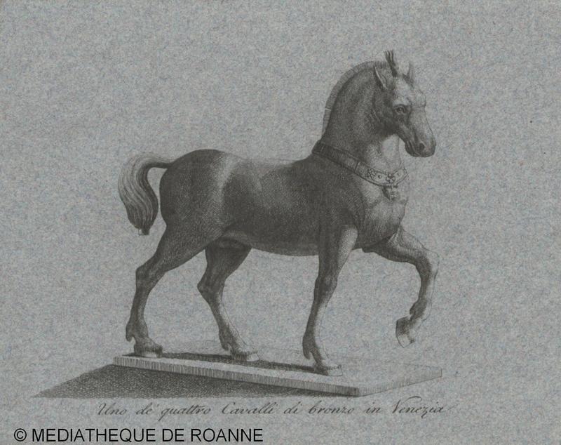 Uno dé quattro Cavalli di bronzo in Venezia