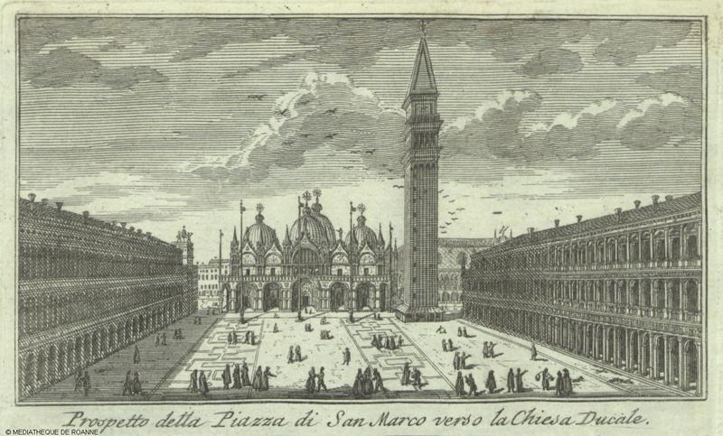 Prospetto della Piazza di San Marco verso la Chiesa Ducale.