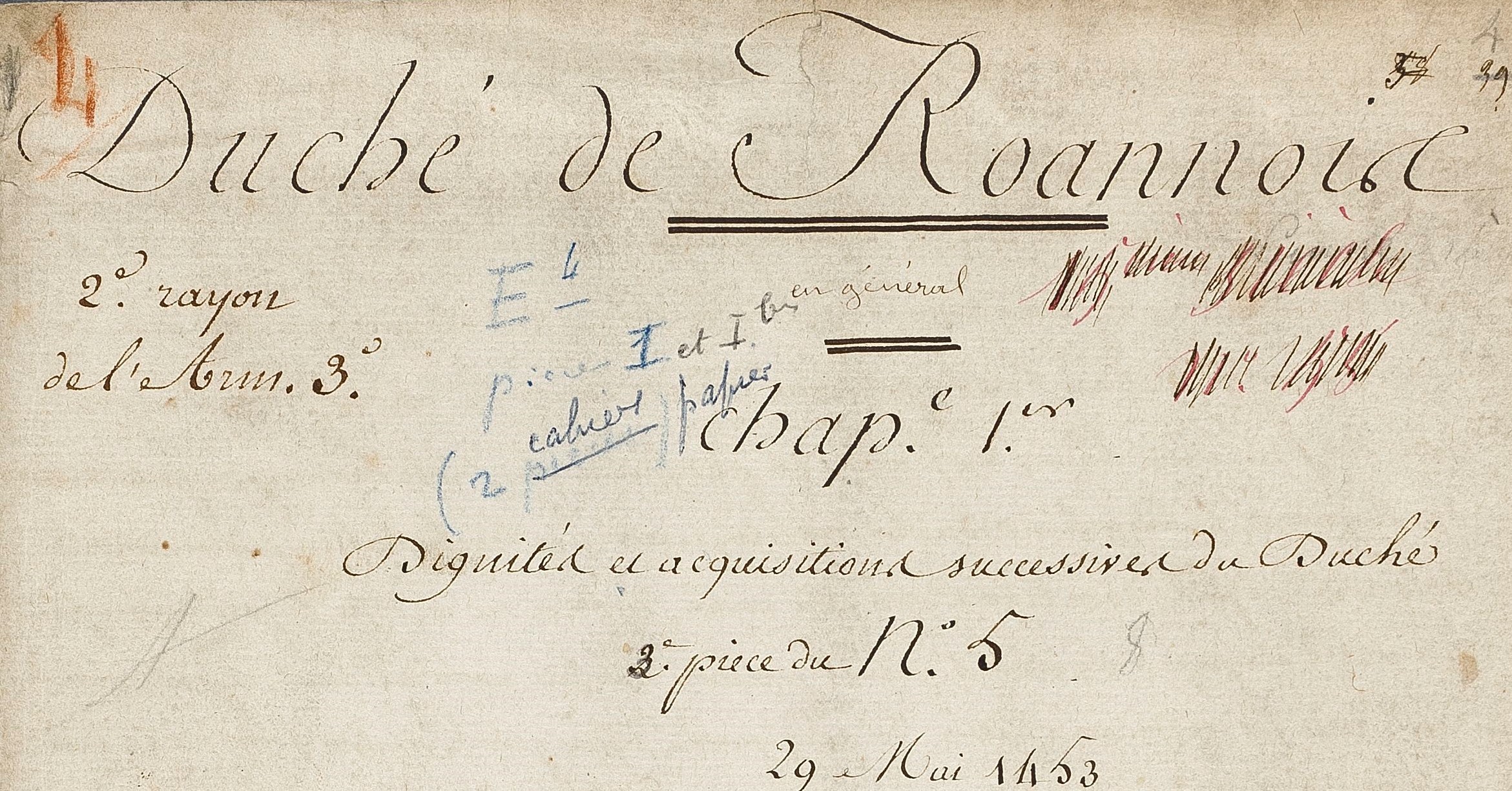 Archives du Duché du Roannais