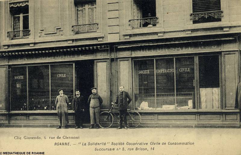 Roanne - "La Solidarité" Société Coopérative Civile de Consommation - Succursale n° 5,  rue Brison, 14
