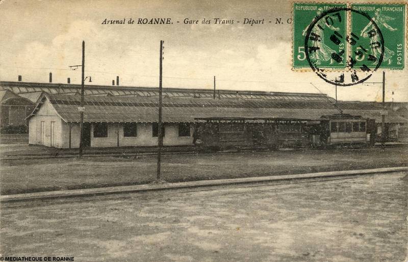 Arsenal de Roanne - Gare des trams - Départ 