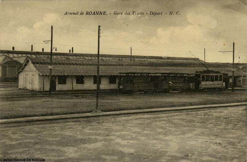 Arsenal de Roanne - Gare des trams - Départ - N.C.