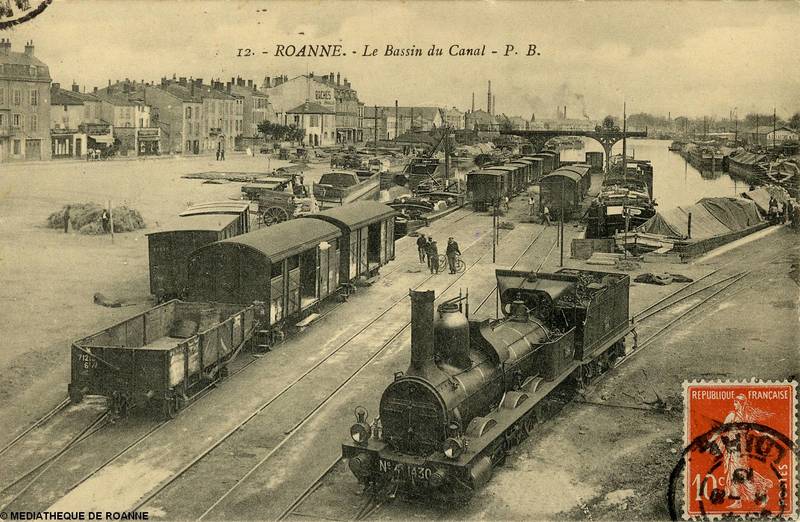 ROANNE - Le bassin du canal - P. B. 