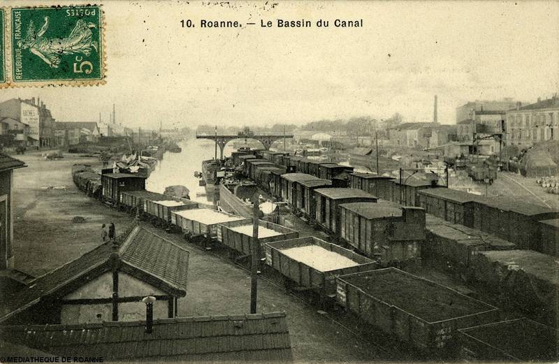 Roanne - Le bassin du canal