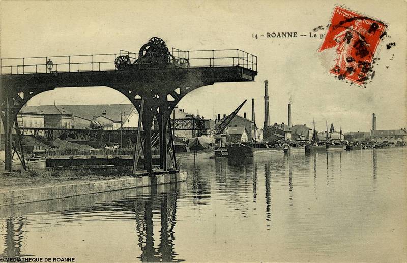 14 - ROANNE - Le port 