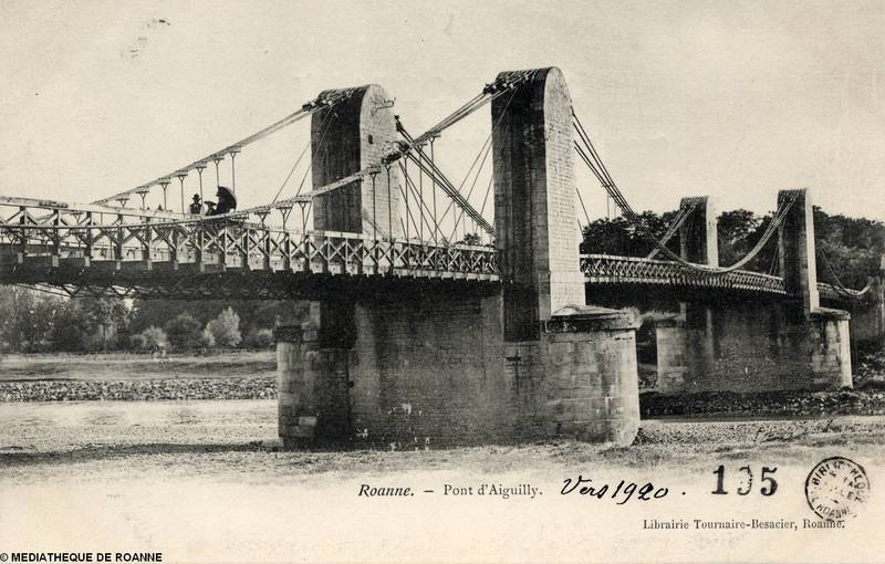 Roanne - Pont d'Aiguilly vers 1920