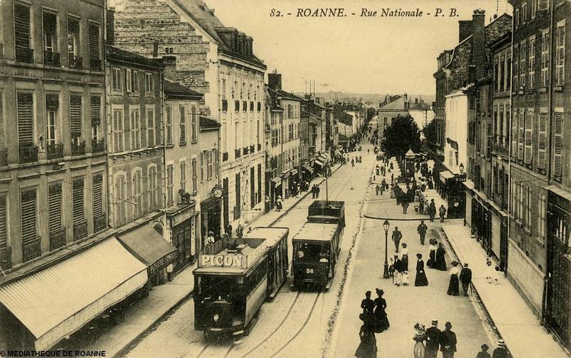 ROANNE - Rue Nationale - P. B.