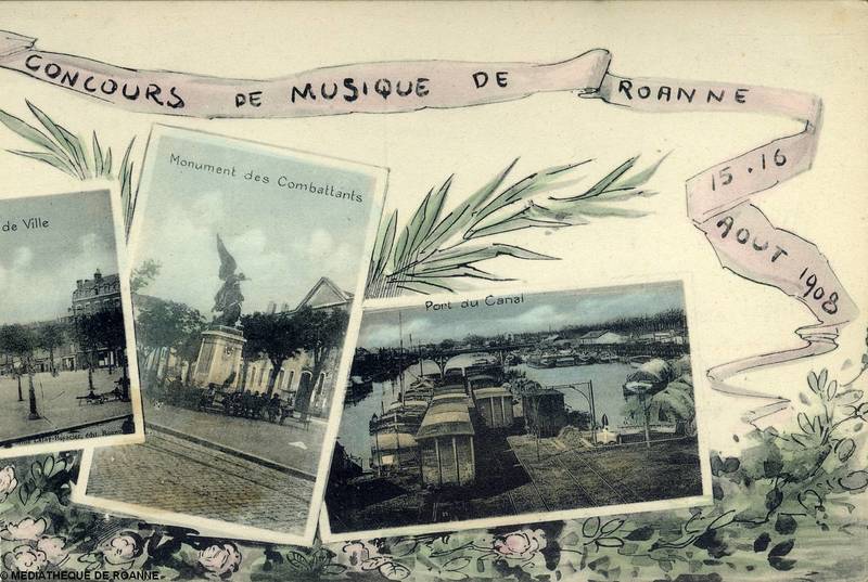 Concours de musique de Roanne - 15 et 16 août 1908