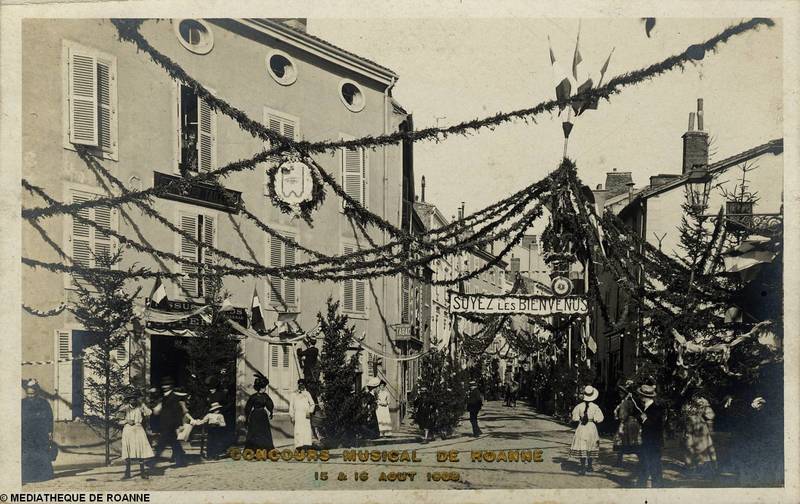 Concours musical de Roanne 15 et 16 août 1908