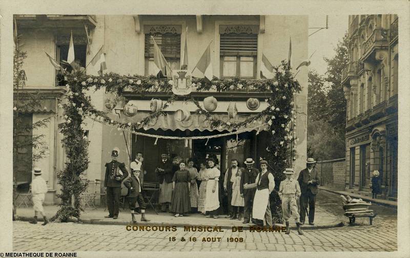 Concours musical de Roanne - 15 & 16 août 1908