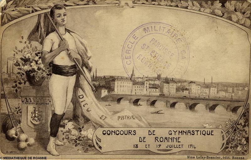 Concours de gymnastique de Roanne - 18 et 19 juillet 1914
