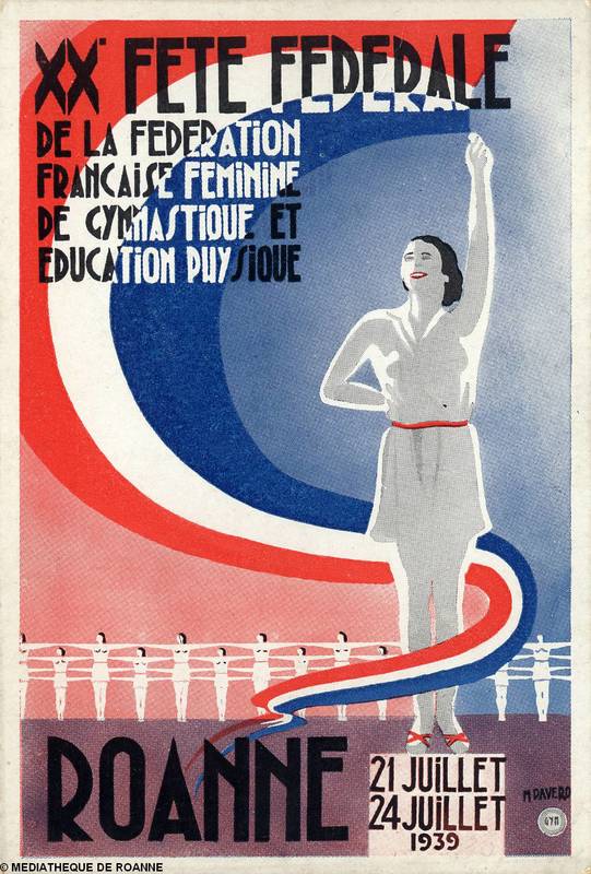 XXe Fête fédérale de la fédération française féminine de gymnastique et éducation physique - Roanne 21-24 juillet 1939