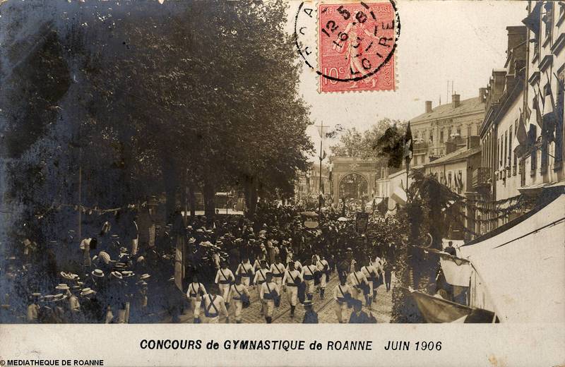 Concours de gymnastique de Roanne - juin 1906