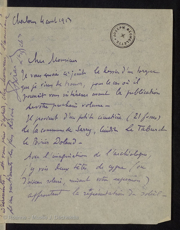 BERARD, Léon Henri Louis (Lettre 13 du 04/08/1913)