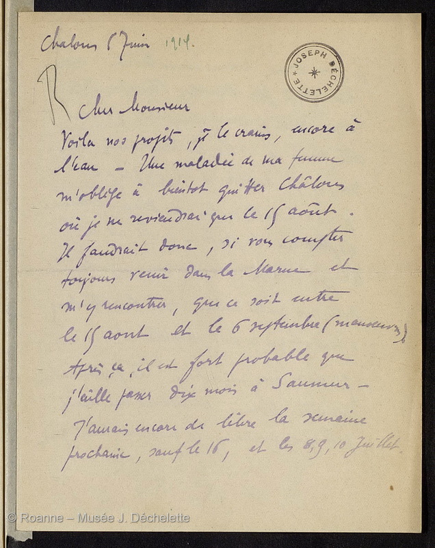 BERARD, Léon Henri Louis (Lettre 24 du 01/06/1914)
