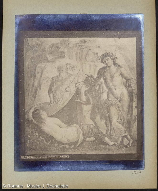 Bacco e Arianna. Affresco di Pompei. (Bachus et Ariane. Fresque de Pompei.)