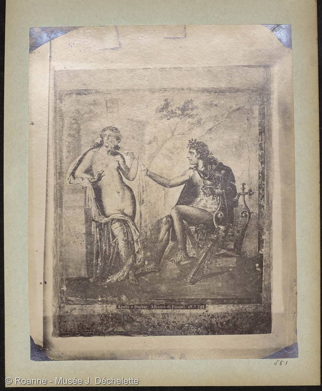 Apollo e Daphne. Affresco di Pompei. (Apollon et Daphnée)