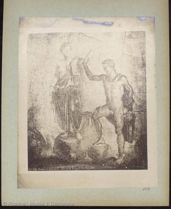 Perseo ed Adromede. Affresco di Pompei. (Persée et Andromède)
