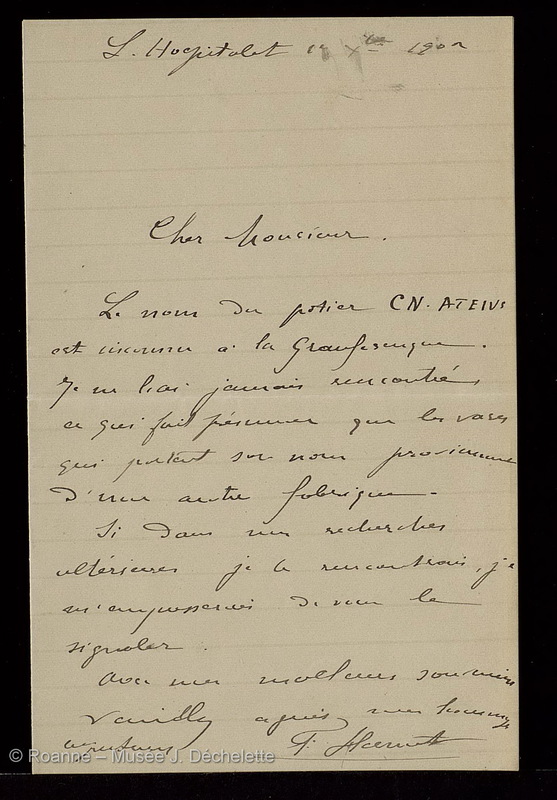 HERMET, Frédéric, abbé (Lettre 14 du 01/12/1902)