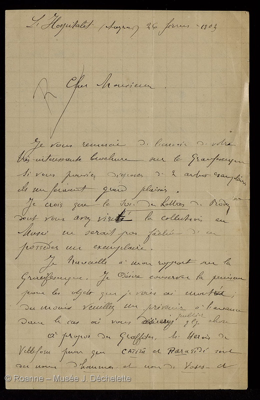 HERMET, Frédéric, abbé (Lettre 15 du 26/02/1903)