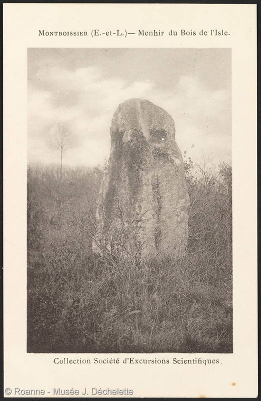 Montboissier (E.-et-L.) - Menhir du Bois de l'Isle
