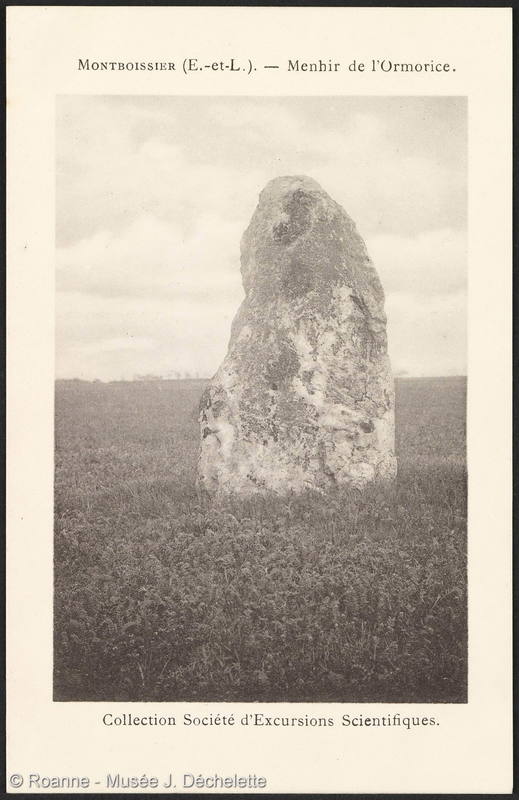 Montboissier (E.-et-L.) - Menhir de l'Ormorice