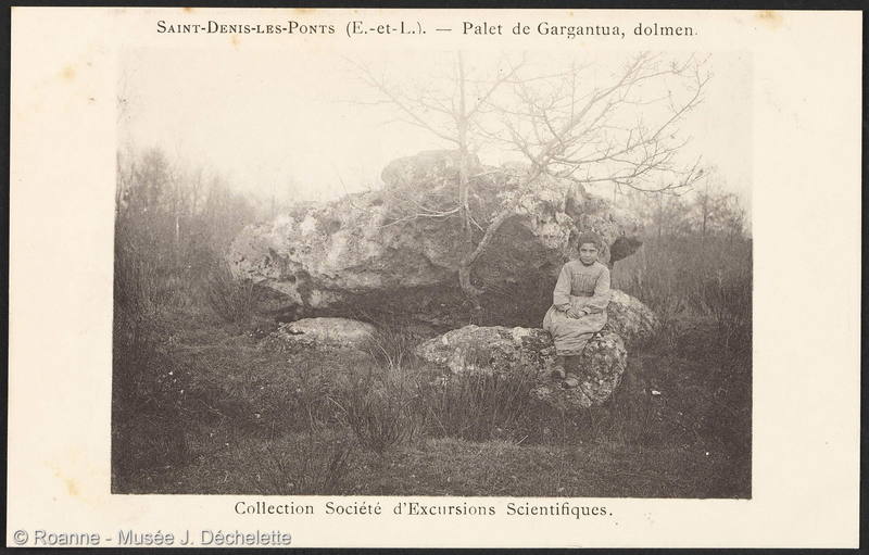 Saint-Denis-Les-Ponts (E.-et-L.) - Palet de Gargantua, dolmen
