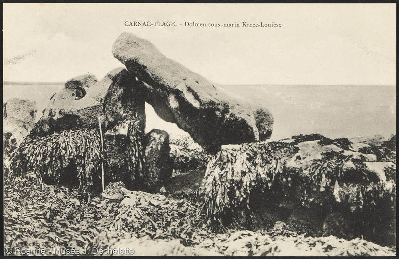 Carnac-Plage - Dolmen sous-marin Karec-Louièse