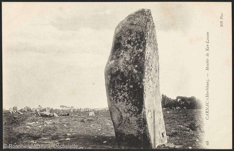 Carnac (Morbihan) - Menhir de Ker-Lescan