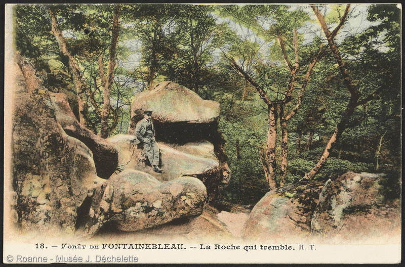 Forêt de Fontainebleau - La Roche qui tremble. H. T.