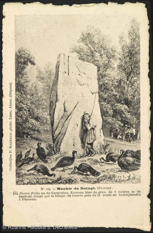 Menhir de Doingt (Somme) [dessin]