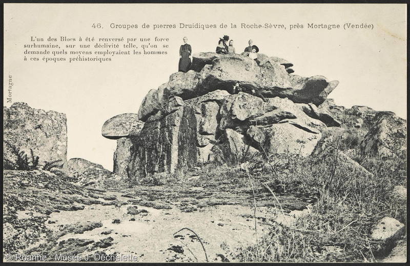 Groupes de pierres Druidiques de la Roche-Sèvre, près Mortagne (Vendée)
