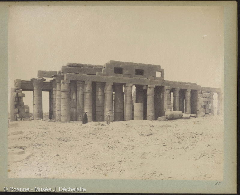Thèbes Ramesseion vue générale du temple (Nord)