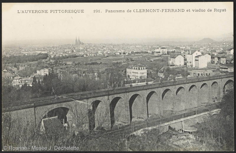Panorma de Clermont-Ferrand et viaduc de Royat