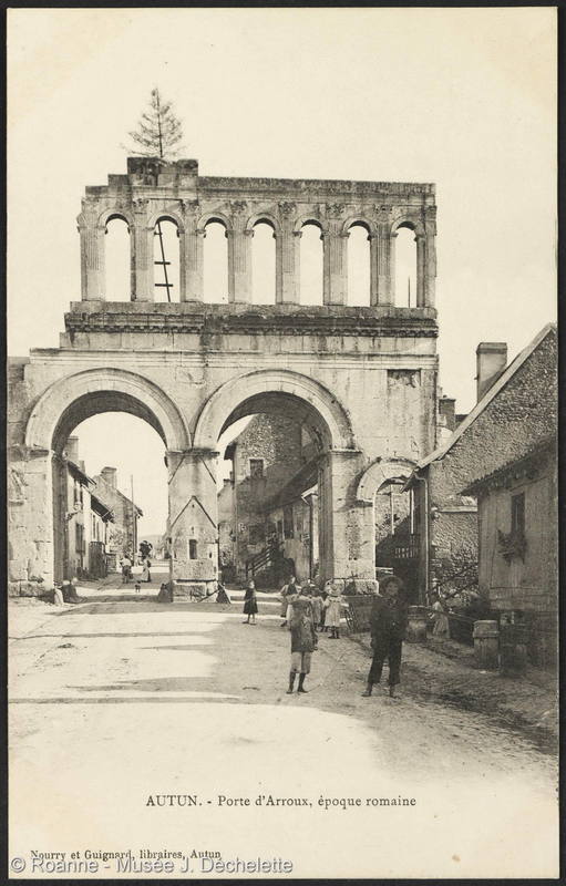 Autun - Porte d'Arroux, époque romaine