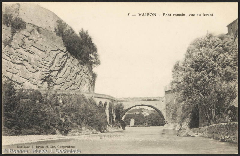 Vaison - Pont romain, vue au levant