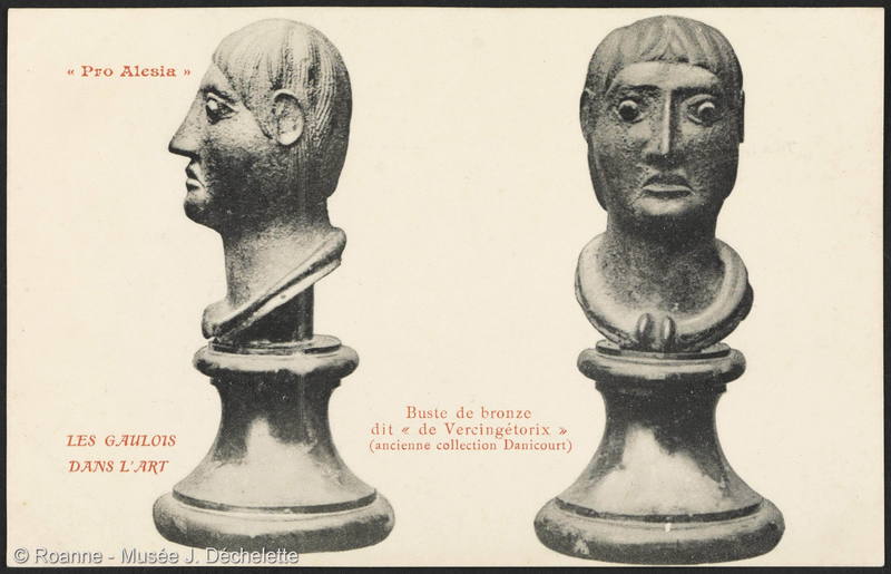 Les Gaulois dans l'Art - Buste de bronze dit de Vercingétorix (ancienne collection Danicourt) Pro Alesia