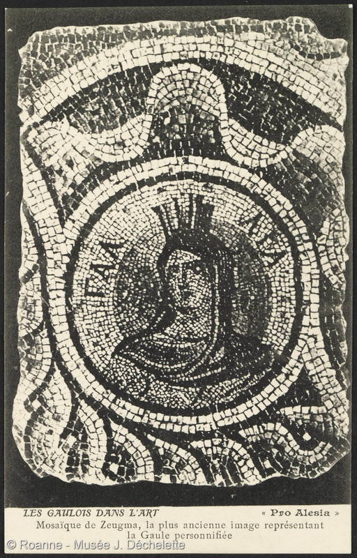 Les Gaulois dans l'Art - Mosaïque de Zeugma, la plus ancienne image représentant la Gaule personnifiée - Pro Alesia