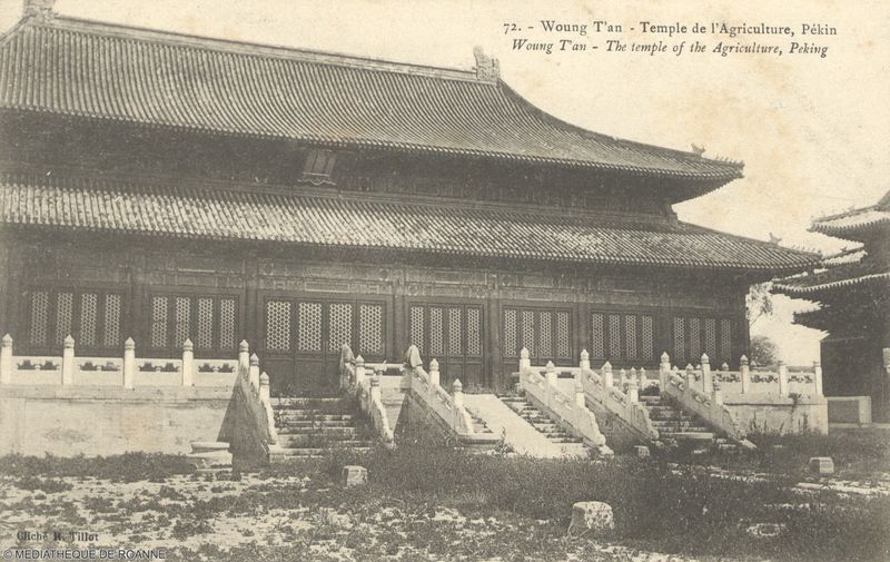 Woung T'an.Temple de l'Agriculture, Pékin. Woung T'an.The temple of the Agriculture, Peking.