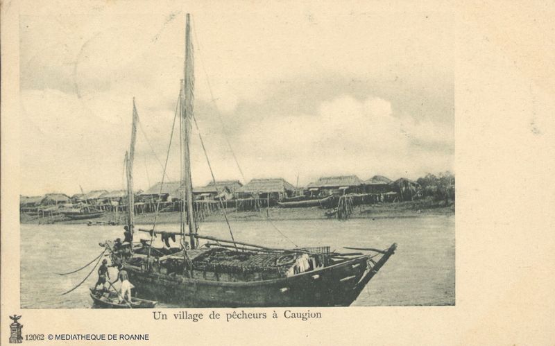 Un village de pêcheurs à Caugion.