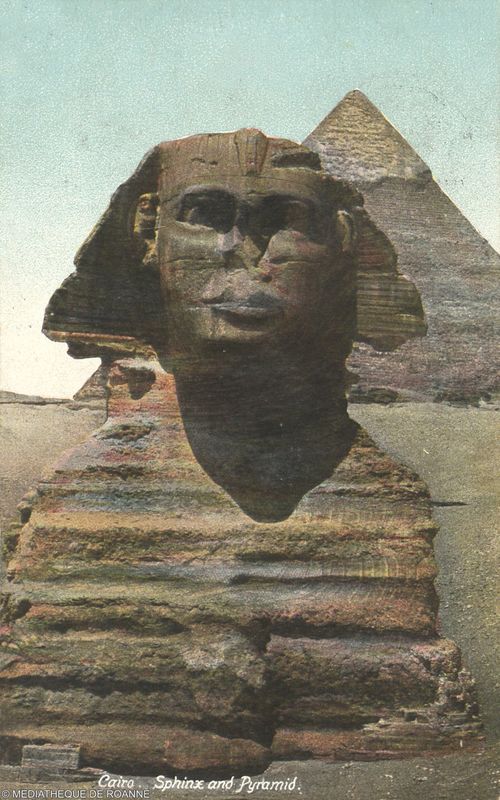Cairo. Sphinx and Pyramid.